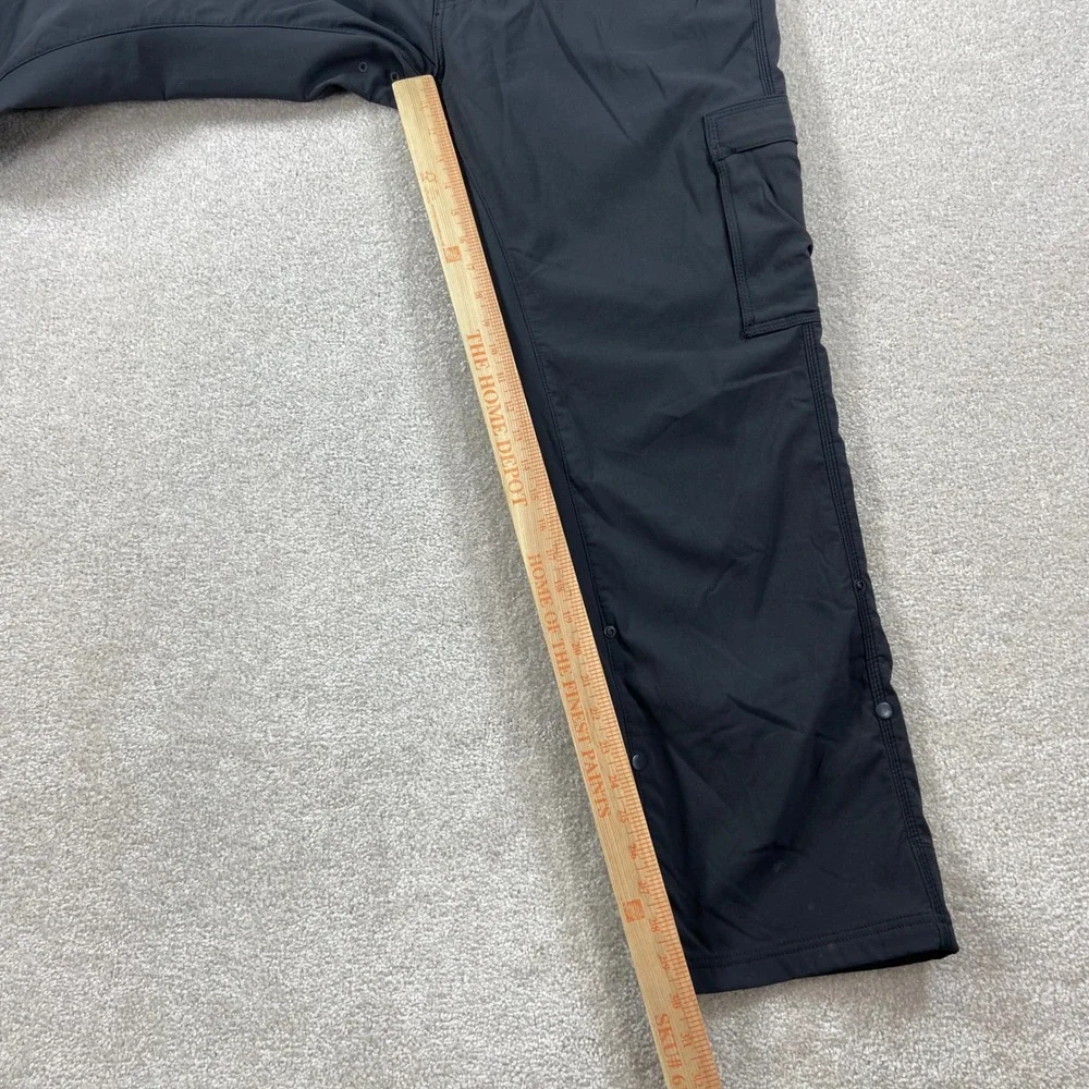 Prana Zion Cargo Pants Mens 36x30 Black Fleece Lined Hiking Outdoor M41173008